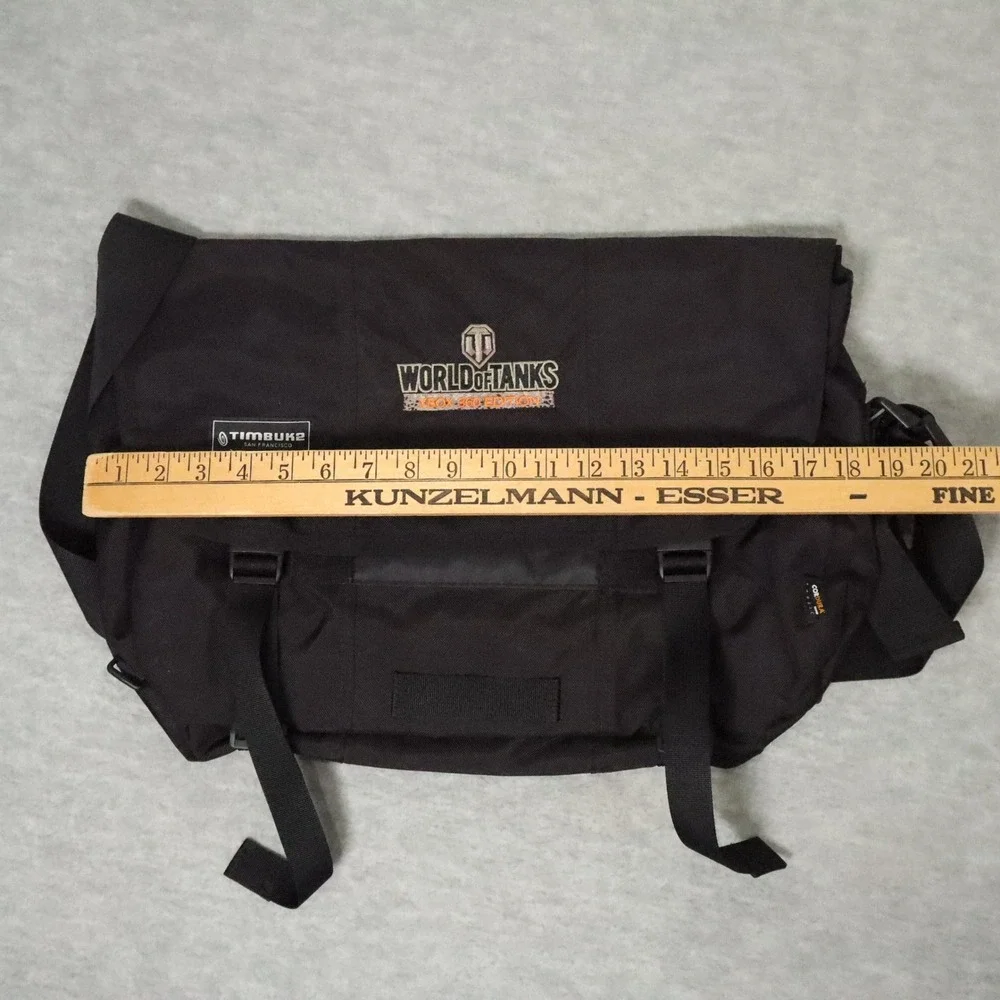 Timbuk2 World of Tanks Messenger Bag Men OS Black Cordura Xbox‎ 360 Gaming NWT